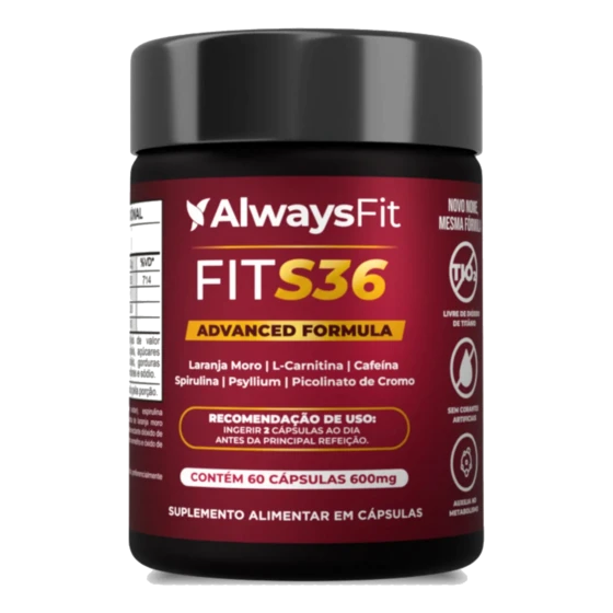 FitS36 - 1 frasco com 60 cápsulas