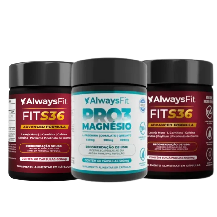 Kit 2 FitS36 + brinde PRO3 Magnésio
